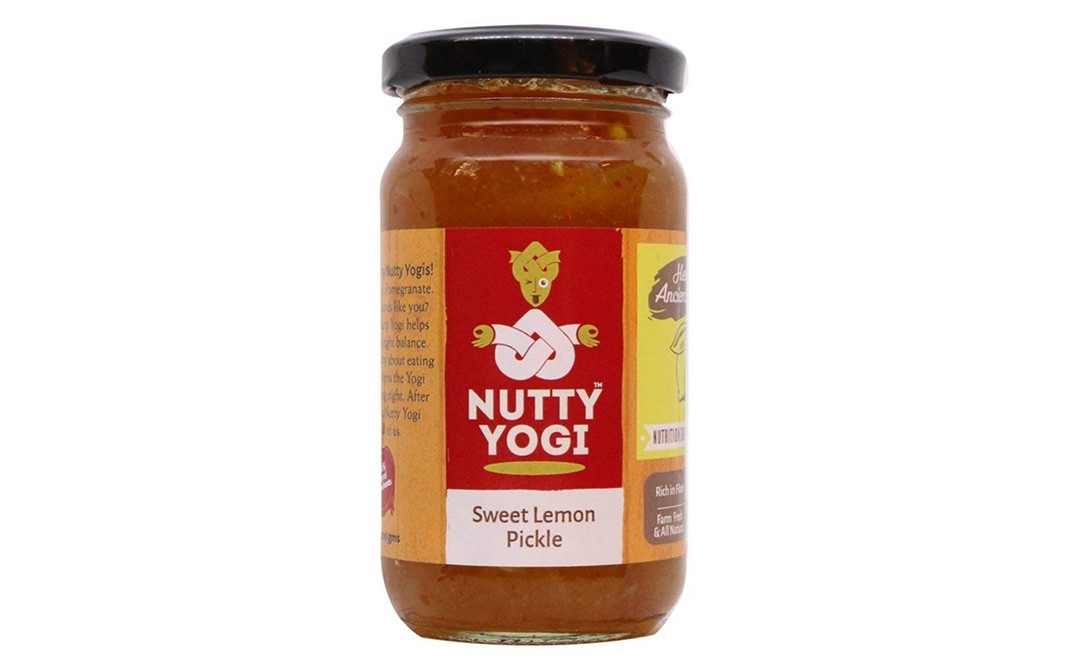 Nutty Yogi Sweet Lemon Pickle    Glass Jar  200 grams